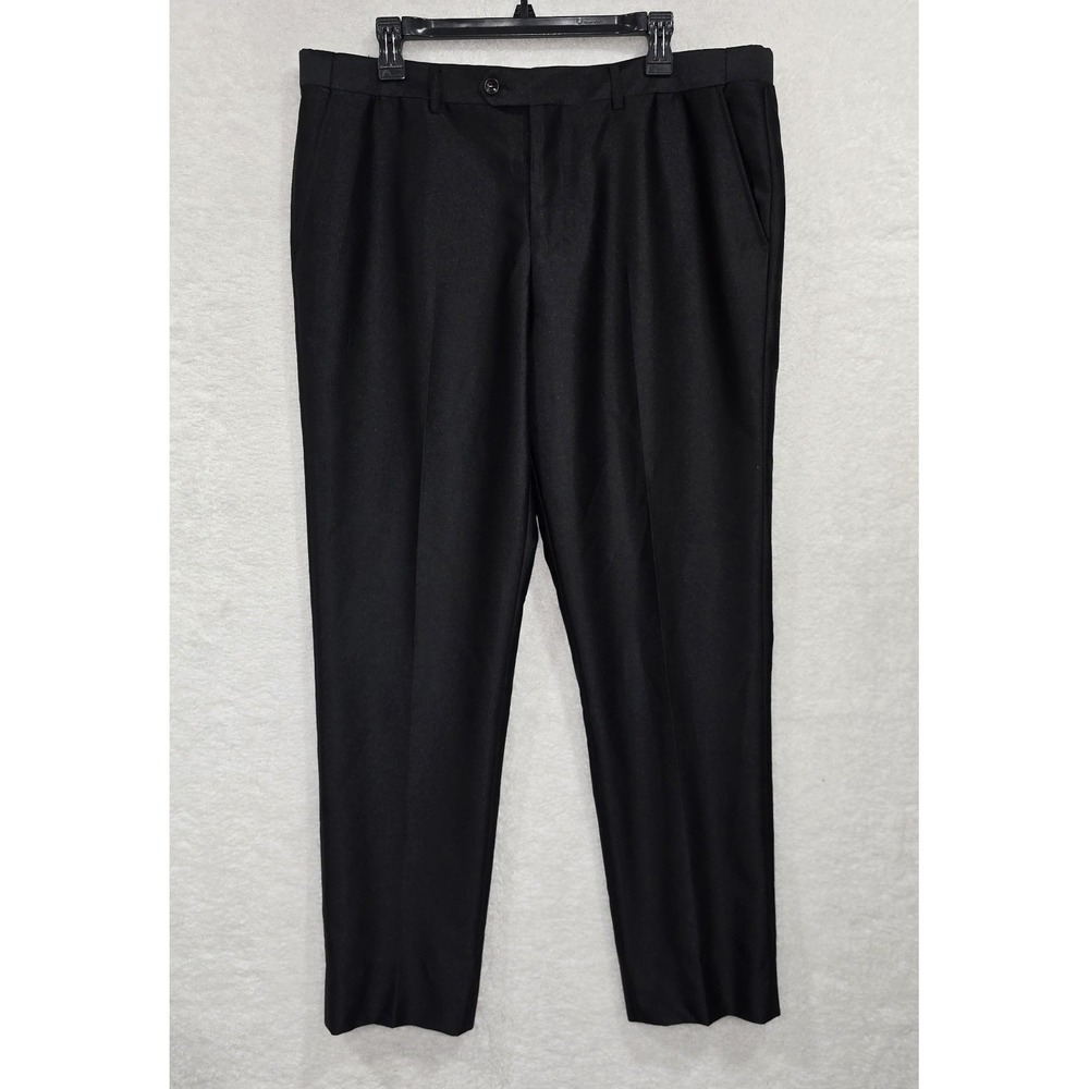 Needle & Stitch‎ Black Dress Pants Men's 40R (38x31) Elastic Waist Tailor-ready